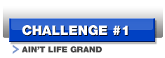 Challenge #1 - Ain't Life Grand
